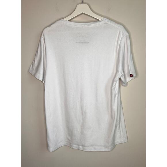 Son of a Taylor & Sons Organic Cotton White V Neck Tee Men's Size L - Picture 9 of 9
